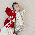 Christmas Trees Bamboo Zipper | Milk & Baby