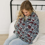 Americana Floral Ribbed Bamboo Multi-Use Cover | Milk & Baby