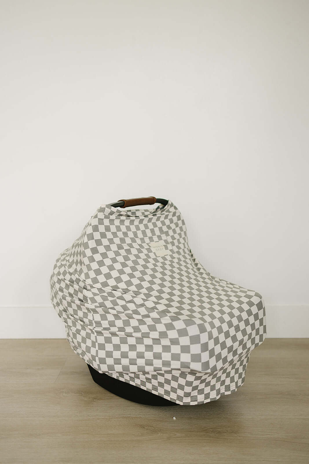 Light Green Checkered Bamboo Multi-Use Cover | Milk & Baby
