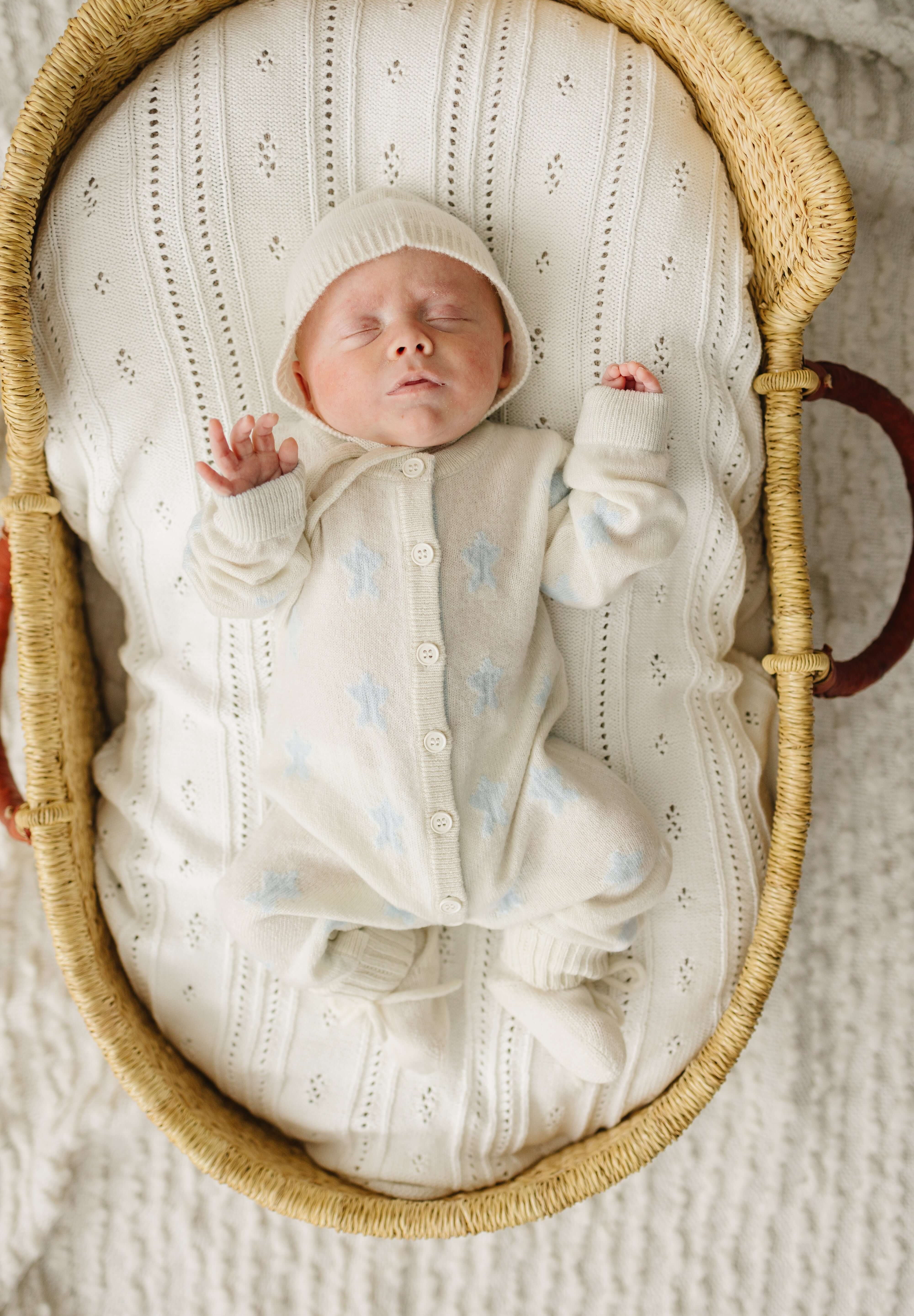 Luna + Luca Stars Cashmere Luxxe Set | Milk & Baby