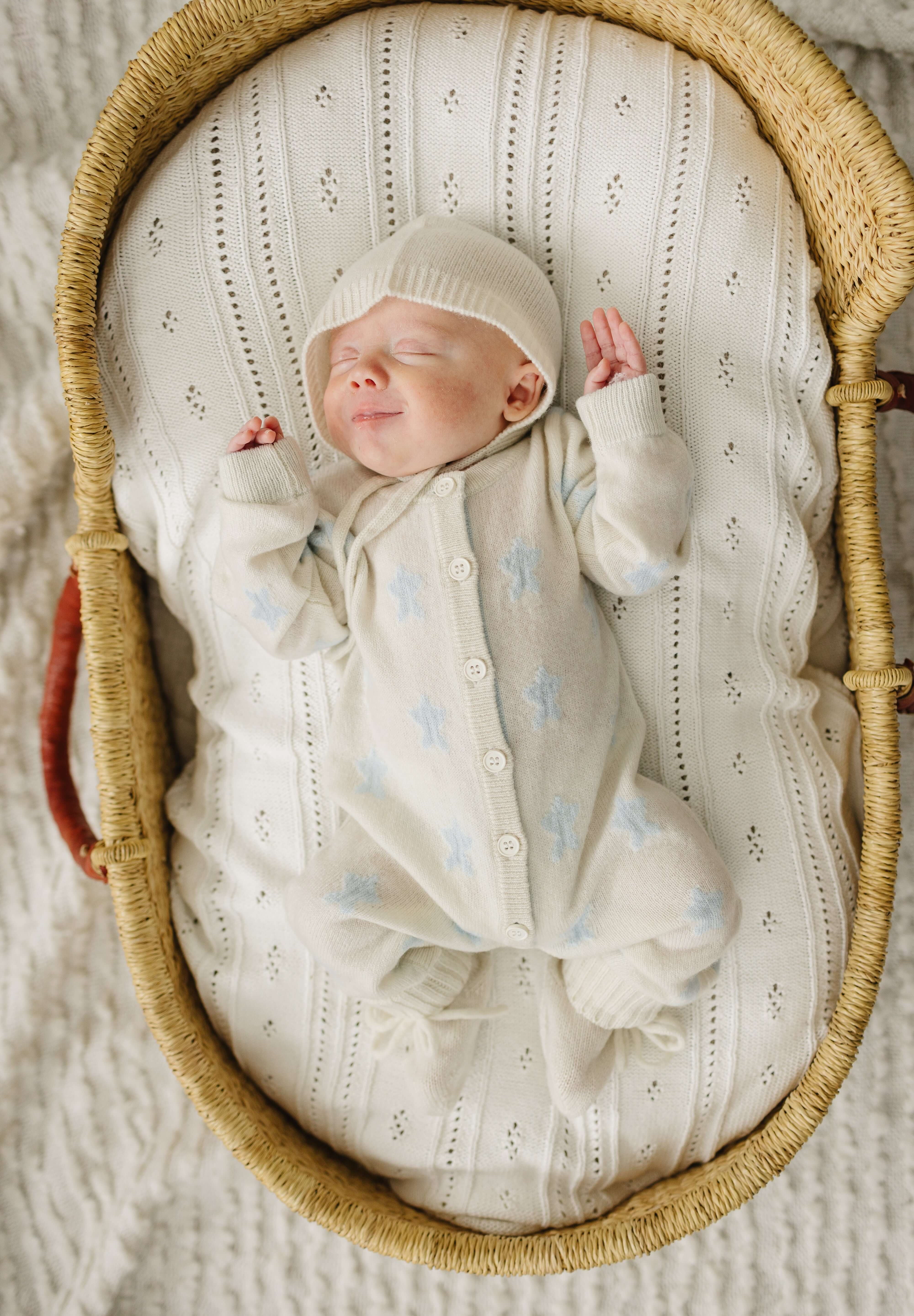 Luna + Luca Stars Cashmere Luxxe Set | Milk & Baby