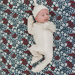 Americana Floral Bamboo Stretch Crib Sheet | Milk & Baby