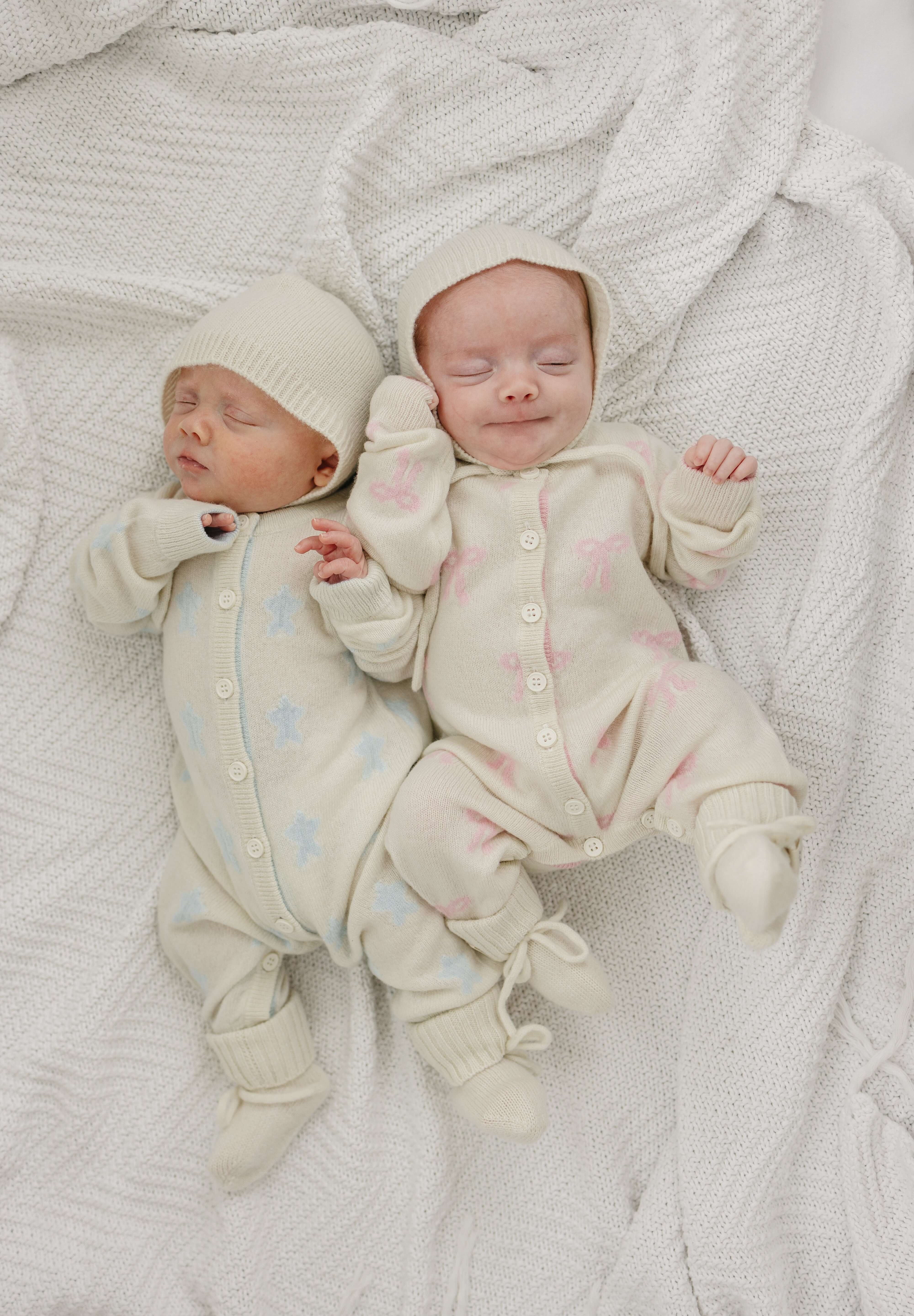 Luna + Luca Stars Cashmere Luxxe Set | Milk & Baby