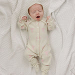 Luna + Luca Bow Cashmere Luxxe Set | Milk & Baby