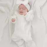 Luna + Luca Ruffle Waffle Set | White | Milk & Baby