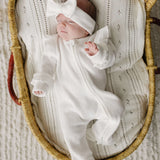 Luna + Luca Ruffle Waffle Set | White | Milk & Baby