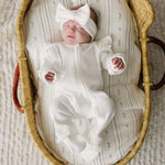 Luna + Luca Ruffle Waffle Set | White | Milk & Baby