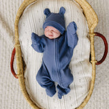 Luna + Luca Bear Waffle Set | Stormy Blue | Milk & Baby