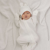 Luna + Luca Bear Waffle Set | White | Milk & Baby