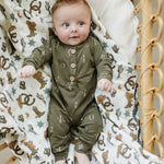 Nashville Long Sleeve Button Romper | Milk & Baby