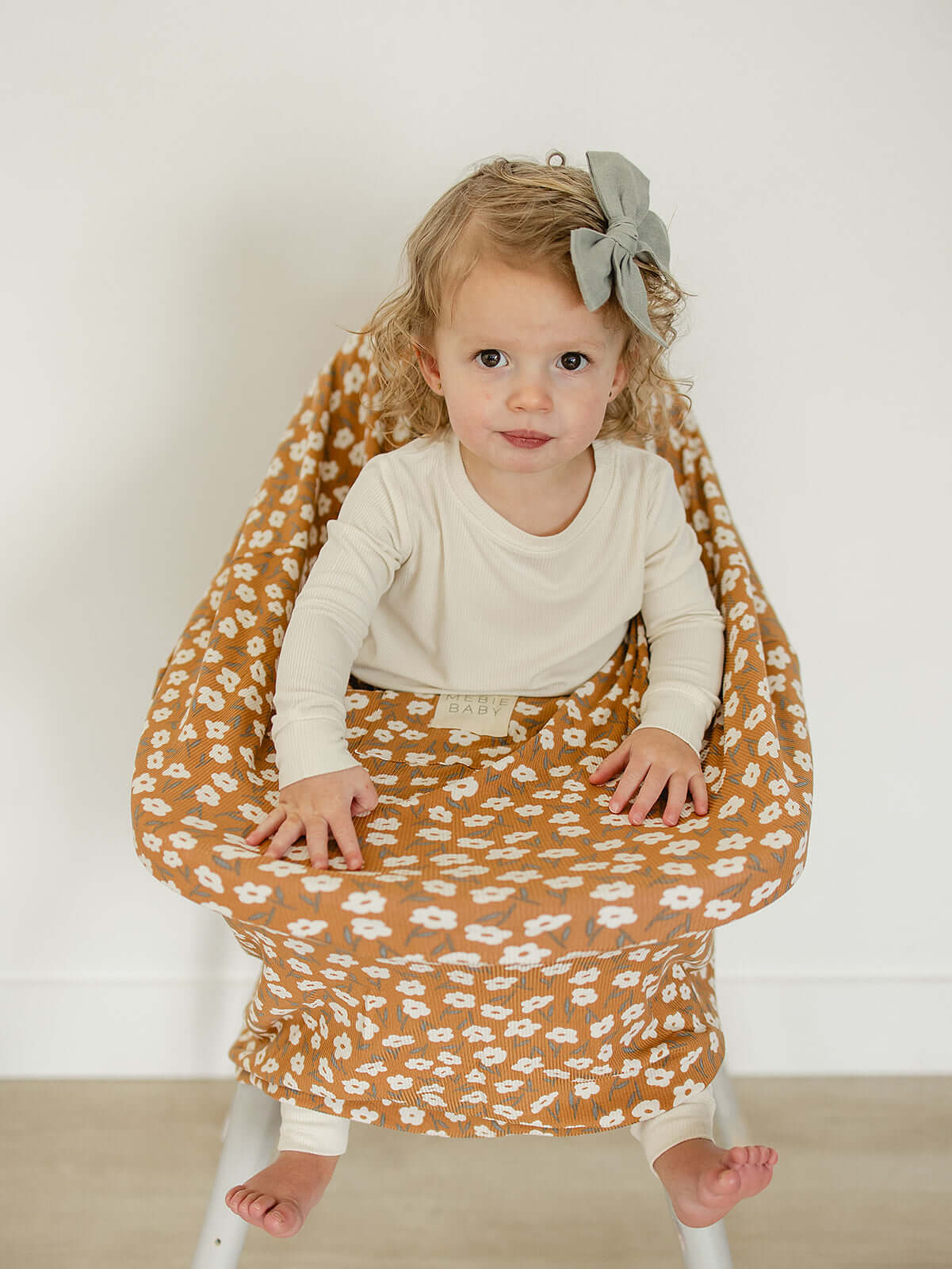 Mustard Floral Bamboo Multi-Use Cover | Milk & Baby