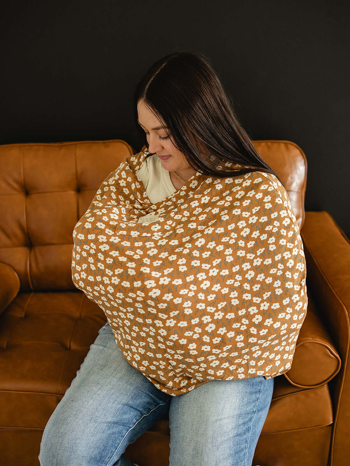 Mustard Floral Bamboo Multi-Use Cover | Milk & Baby