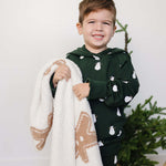 Snowman Hooded French Terry Set | Milk & Baby
