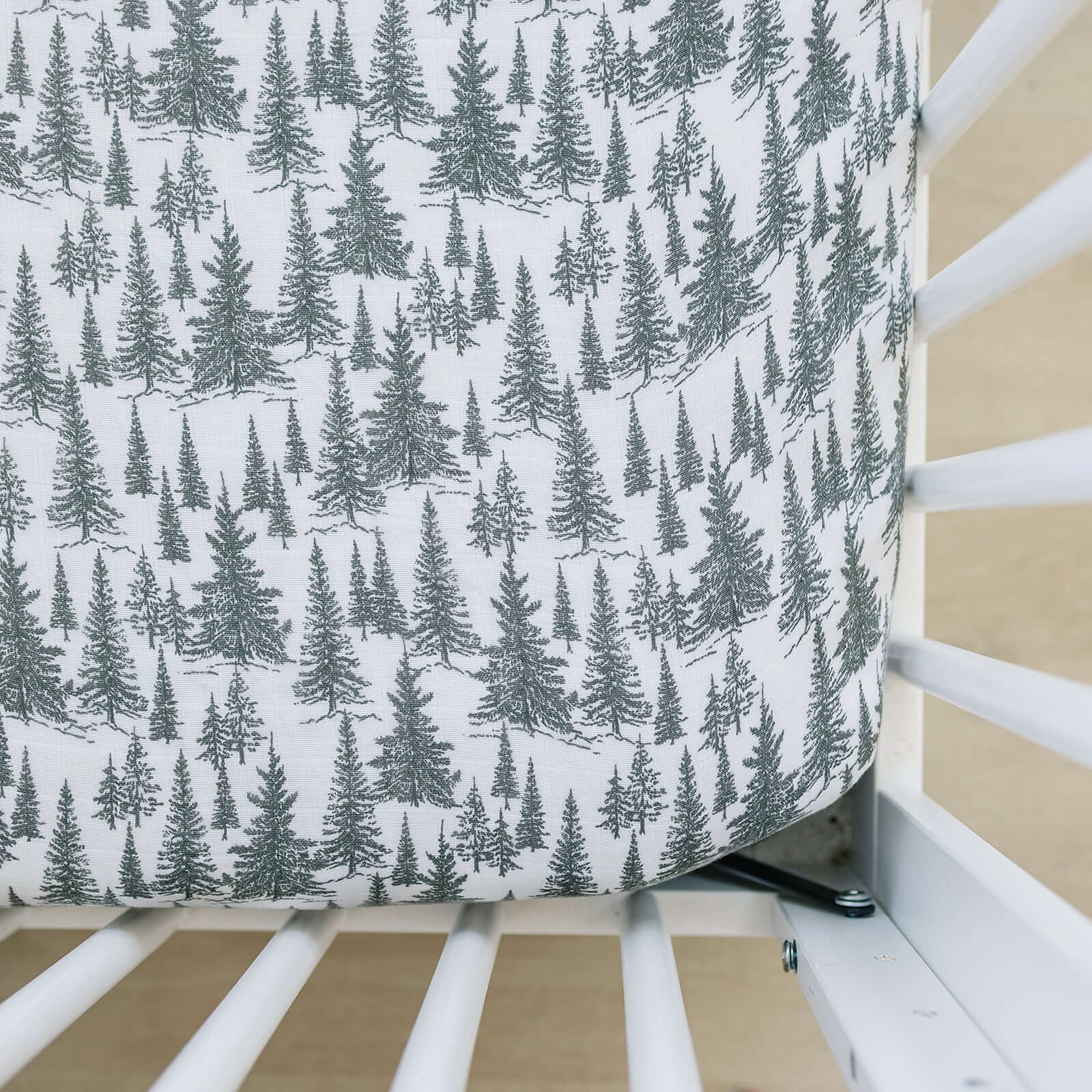Forest Muslin Crib Sheet | Milk & Baby