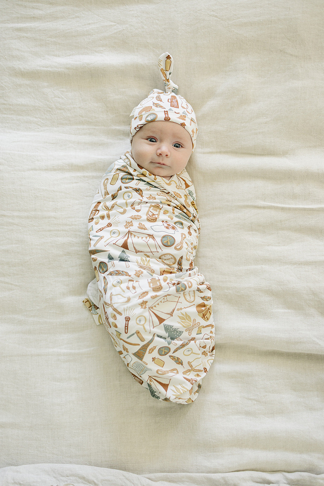 Camping Trip Bamboo Stretch Swaddle | Milk & Baby
