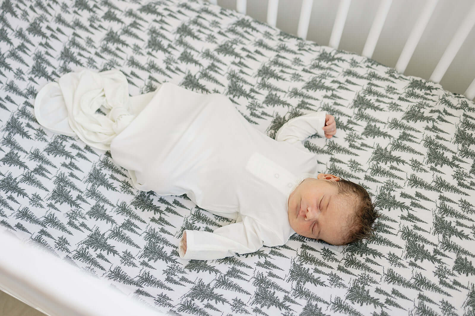 Forest Muslin Crib Sheet | Milk & Baby