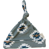 Southwest Aztec Ribbed Bamboo Newborn Knot Hat | Milk & Baby
