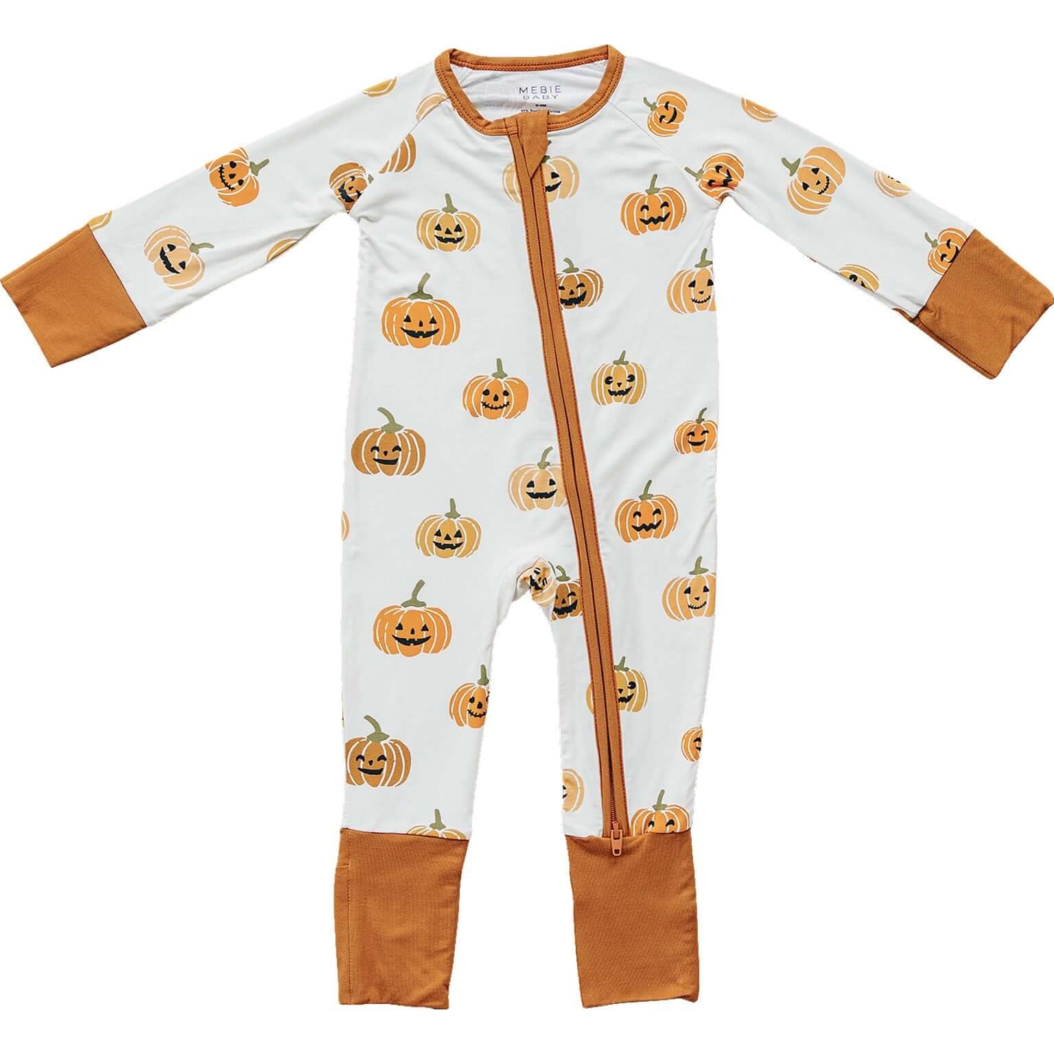 Pumpkins Bamboo Zipper | Milk & Baby