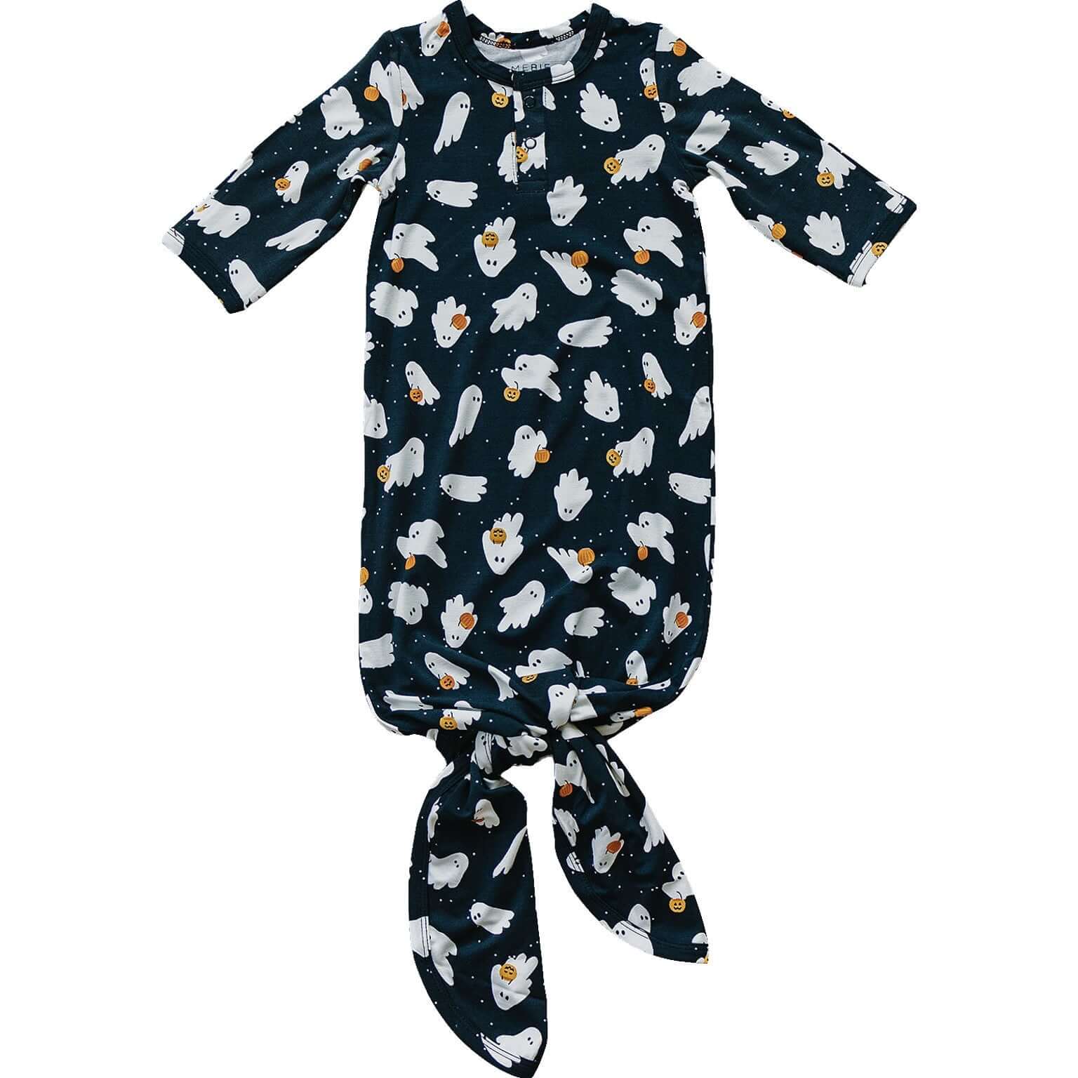 Ghosts Bamboo Knot Gown | Milk & Baby
