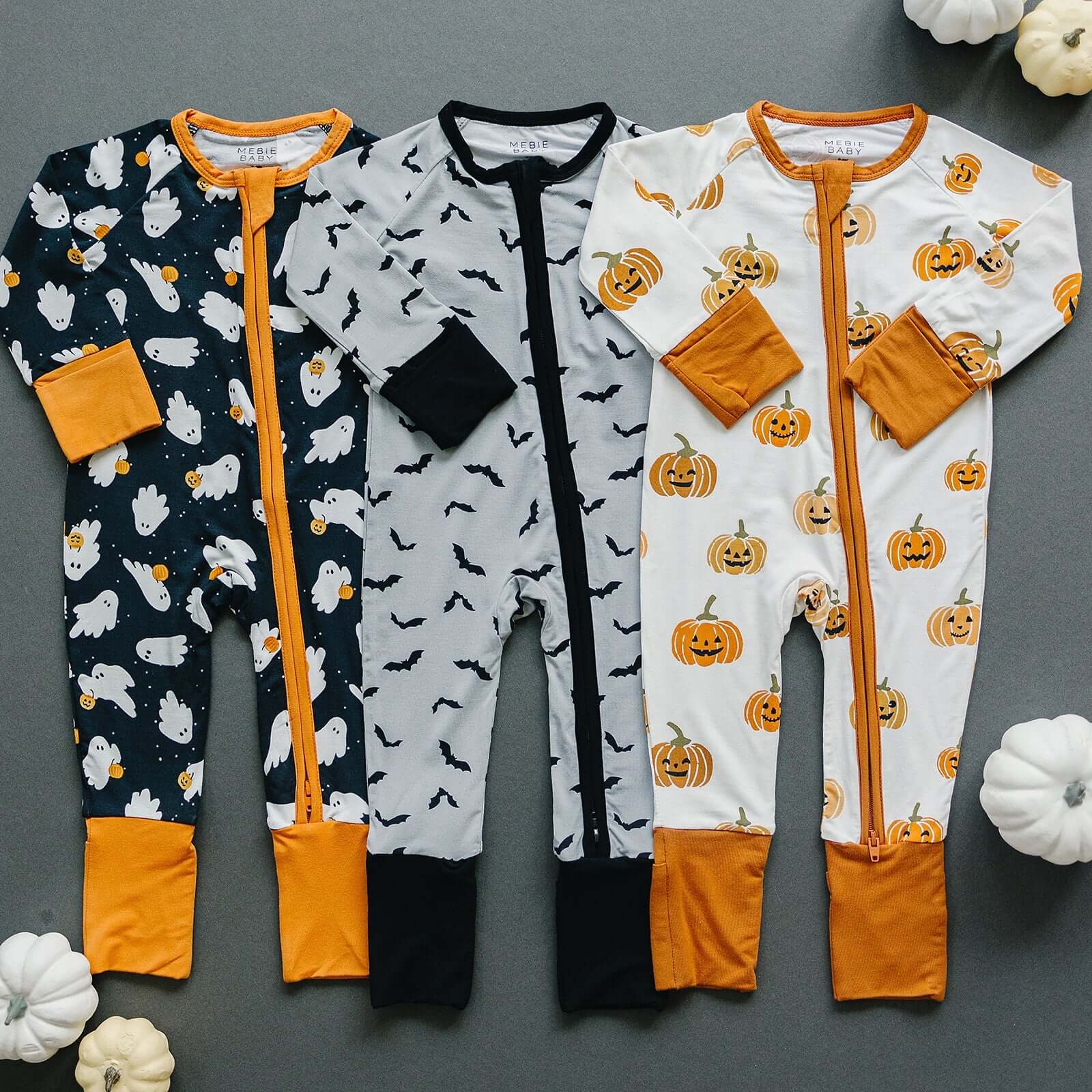 Bats Bamboo Zipper | Milk & Baby