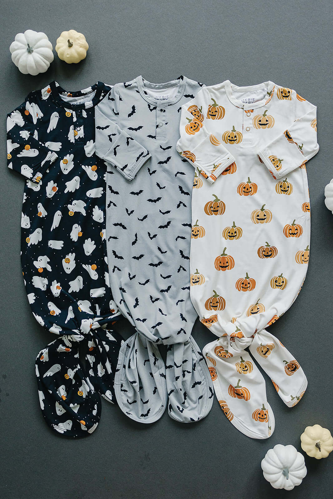 Ghosts Bamboo Knot Gown | Milk & Baby