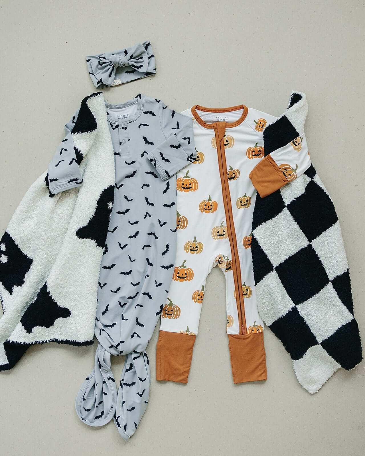 Pumpkins Bamboo Zipper | Milk & Baby