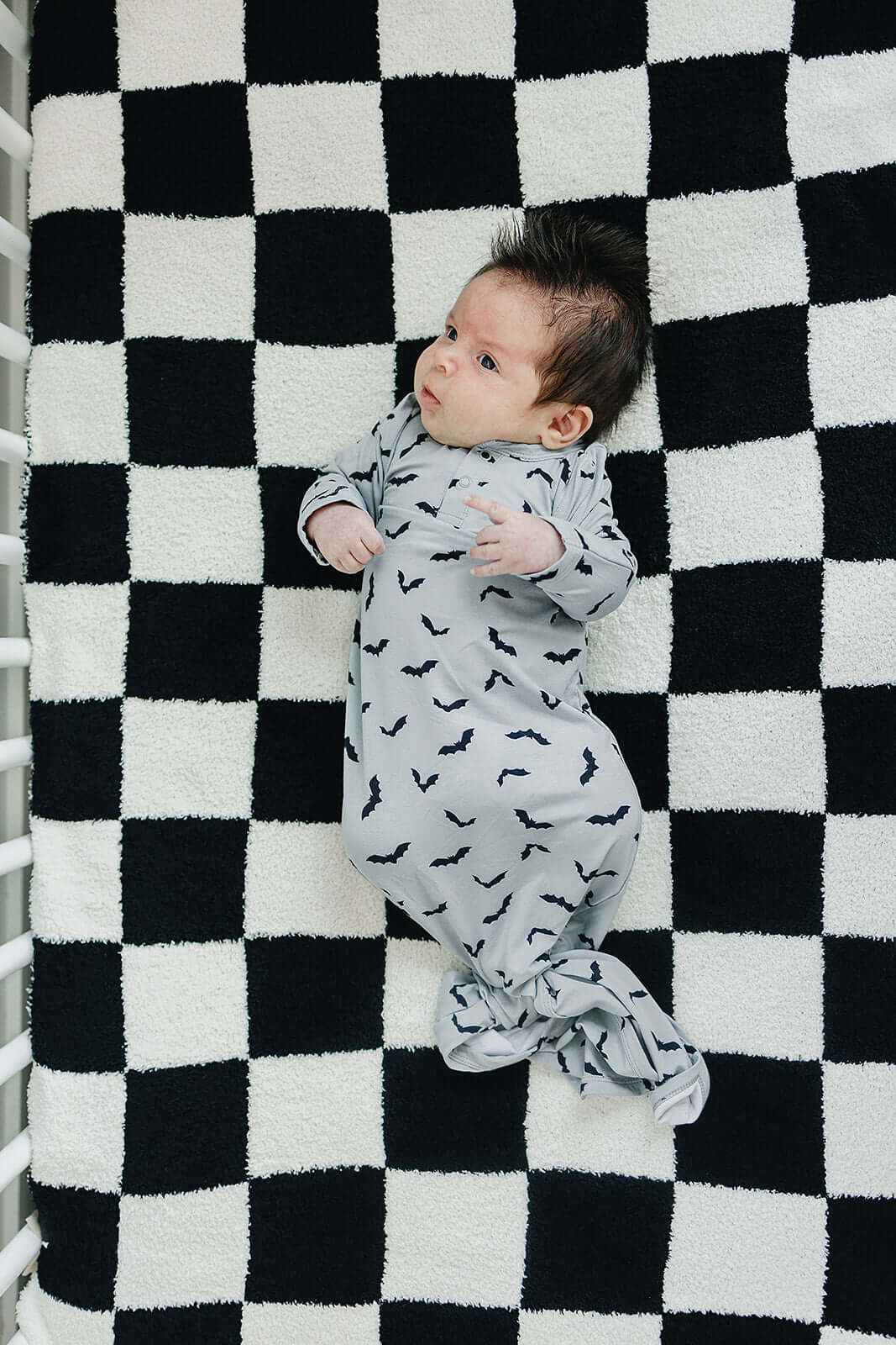 Bats Bamboo Knot Gown | Milk & Baby
