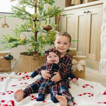 Christmas Plaid Bamboo Zipper | Milk & Baby