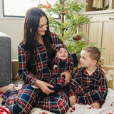 Christmas Plaid Bamboo Zipper | Milk & Baby