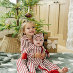 Red Stripes Bamboo Zipper | Milk & Baby