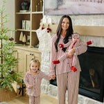 Red Stripes Bamboo Zipper | Milk & Baby