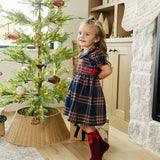 Christmas Plaid Smocked Dress | Milk & Baby