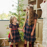 Christmas Plaid Smocked Dress | Milk & Baby