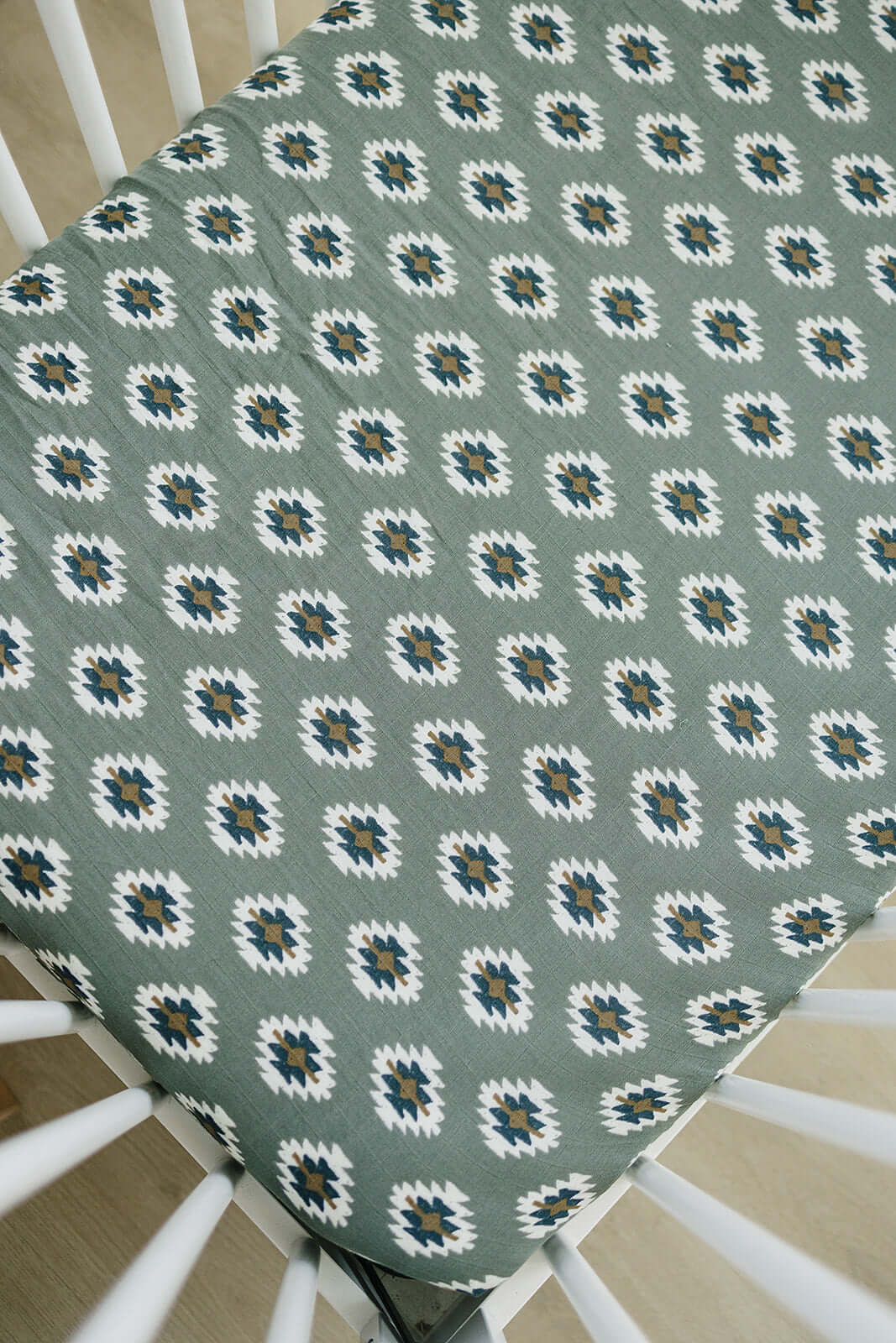 Southwest Aztec Muslin Crib Sheet | Milk & Baby