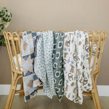 Southwest Aztec Muslin Swaddle Blanket | Milk & Baby