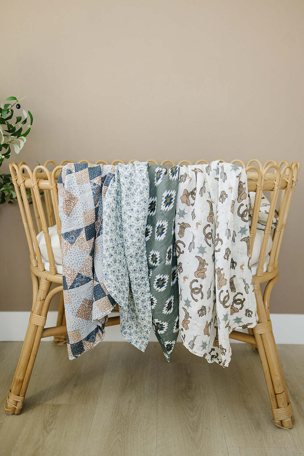Southwest Aztec Muslin Swaddle Blanket | Milk & Baby