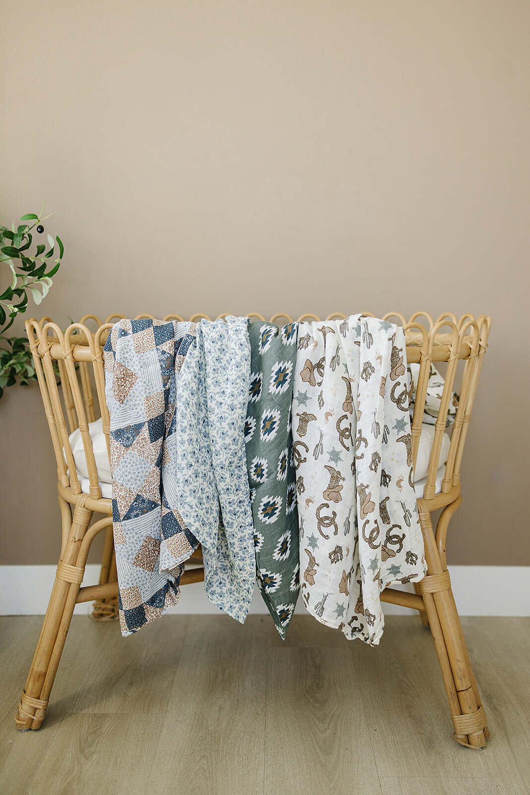 Outlaw Cowboy Muslin Swaddle Blanket | Milk & Baby