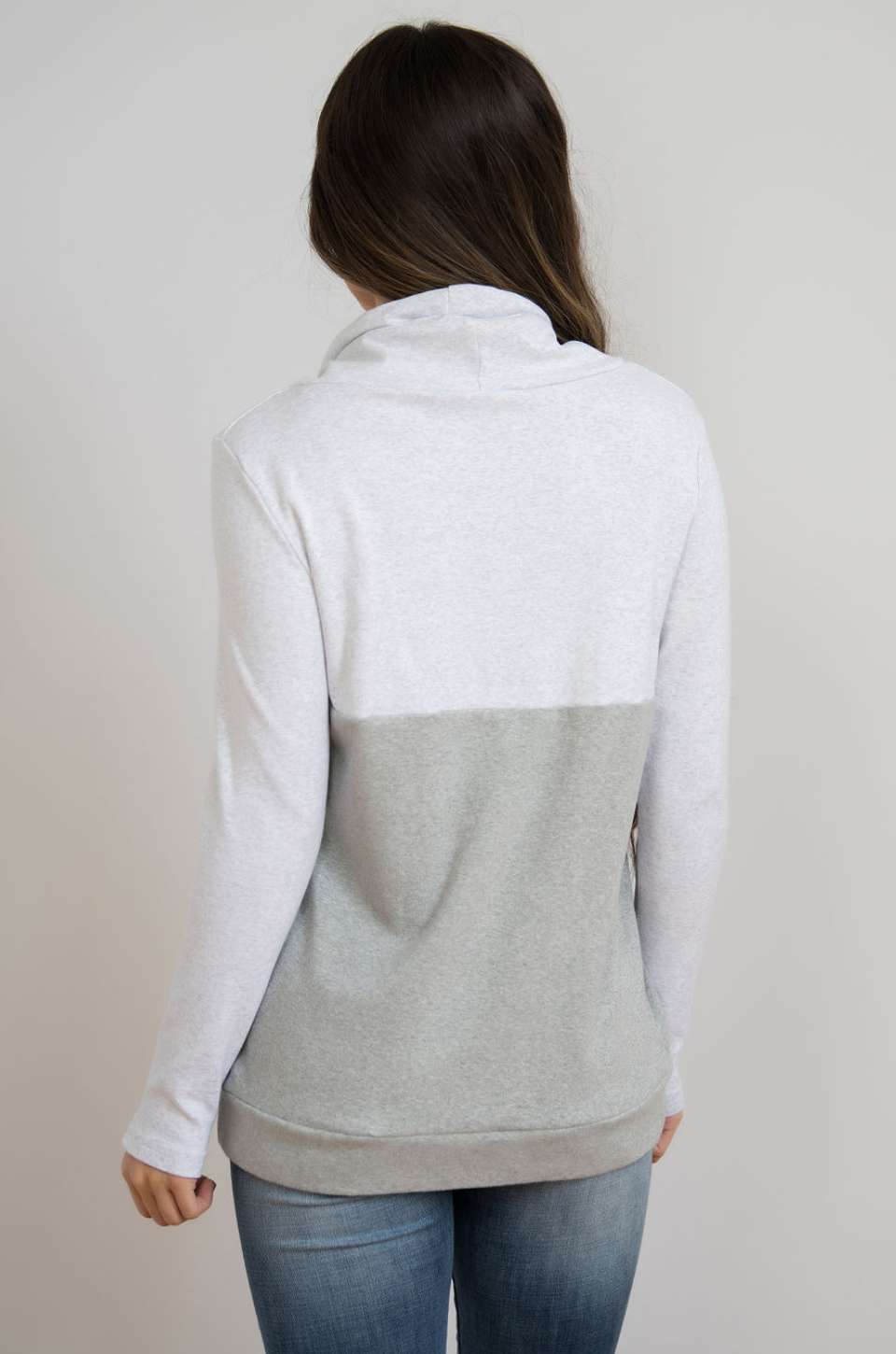Nursing Sweatshirt Pullover | Light Grey | Milk & Baby