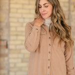 Anika Corduroy Shirt Dress | Milk & Baby
