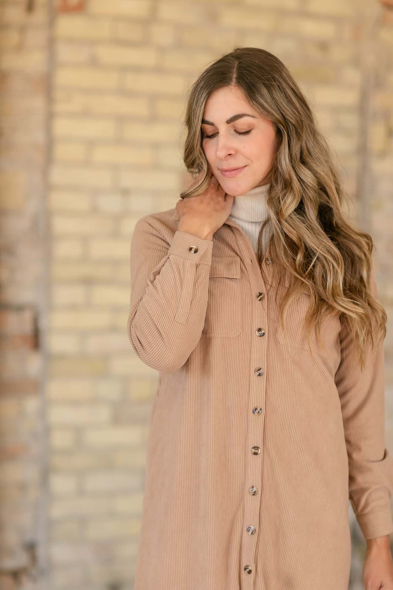 Anika Corduroy Shirt Dress | Milk & Baby