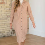 Anika Corduroy Shirt Dress | Milk & Baby