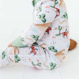 Billy Western Print | Bamboo One Piece Zip Pajama | Milk & Baby