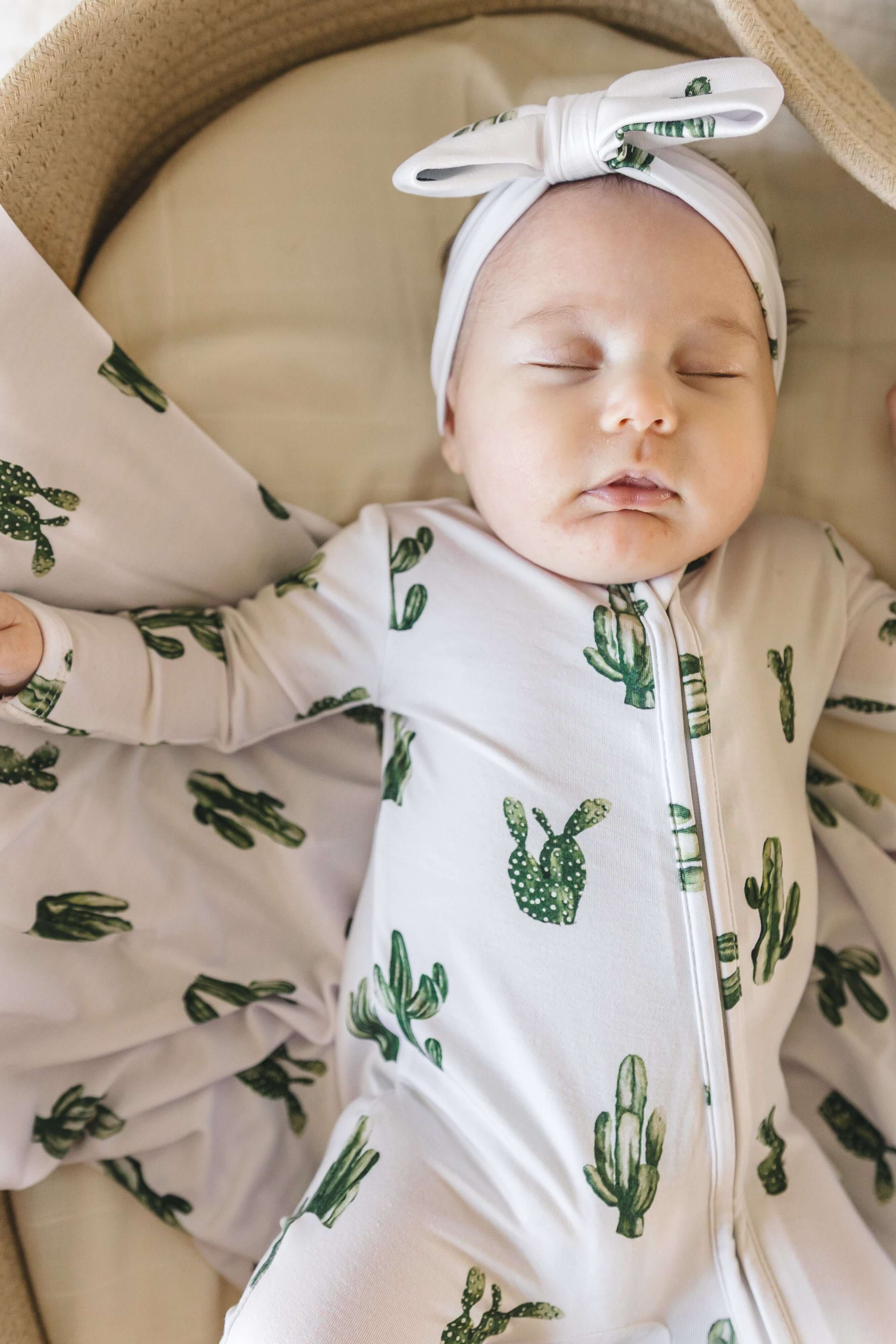 Cactus | Bamboo Zip Romper | Milk & Baby