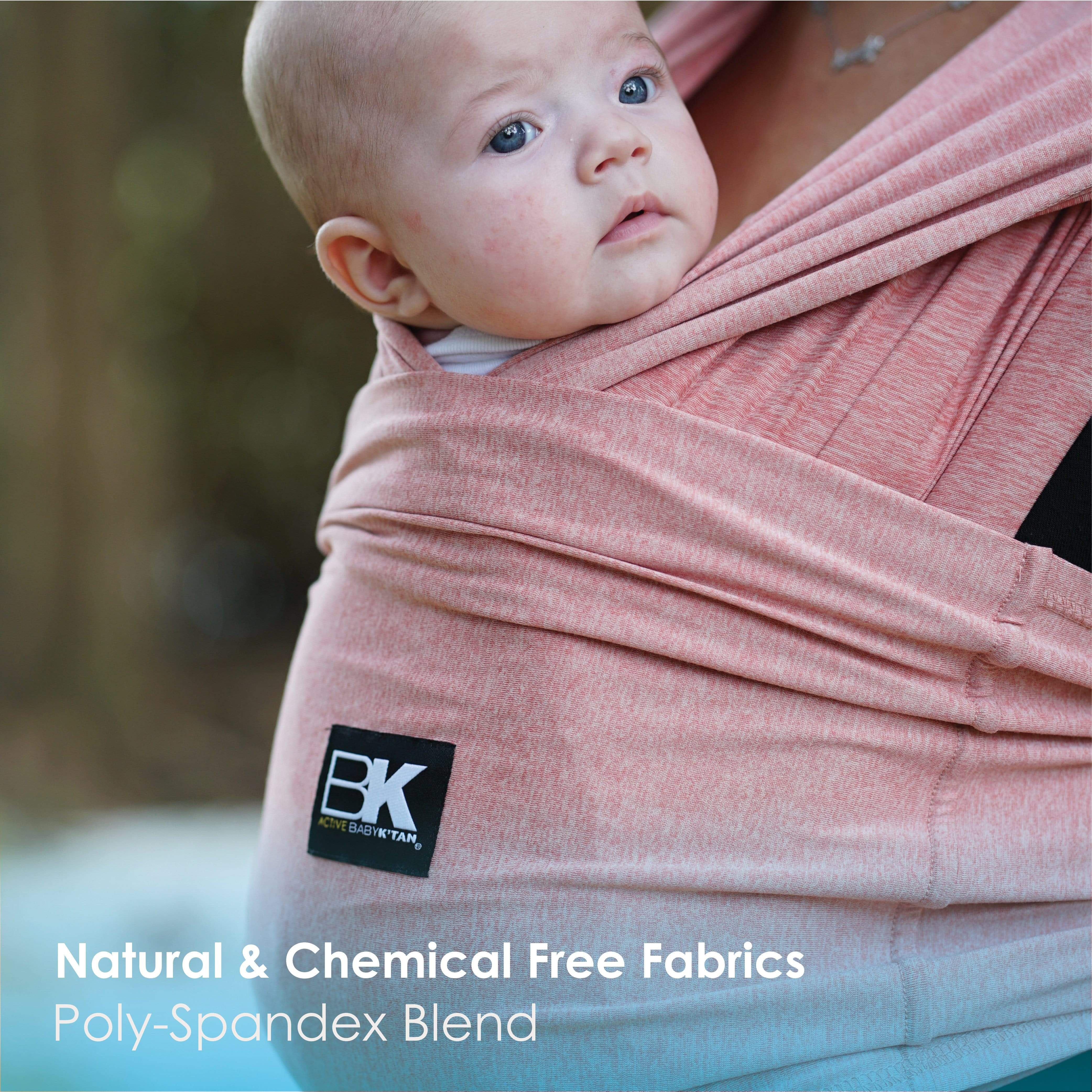 Baby K'tan Active Yoga Baby Carrier | Heather Coral | Milk & Baby