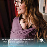 Baby K'tan Original Baby Carrier | Eggplant | Milk & Baby