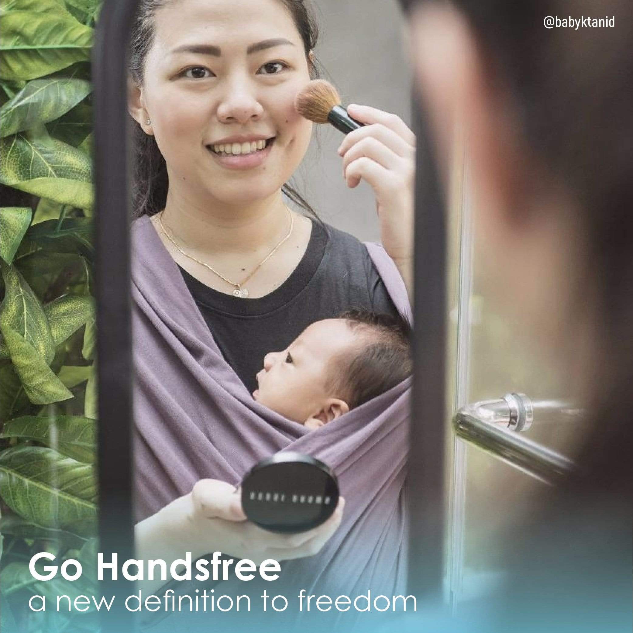 Baby K'tan Original Baby Carrier | Eggplant | Milk & Baby