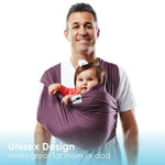 Baby K'tan Original Baby Carrier | Eggplant | Milk & Baby