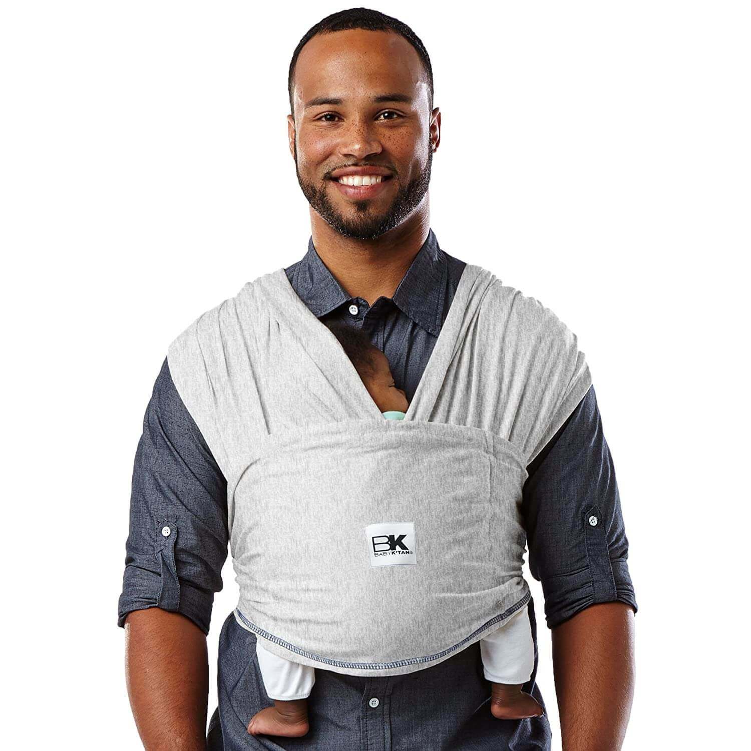 Baby K'tan Original Baby Carrier | Heather Grey | Milk & Baby