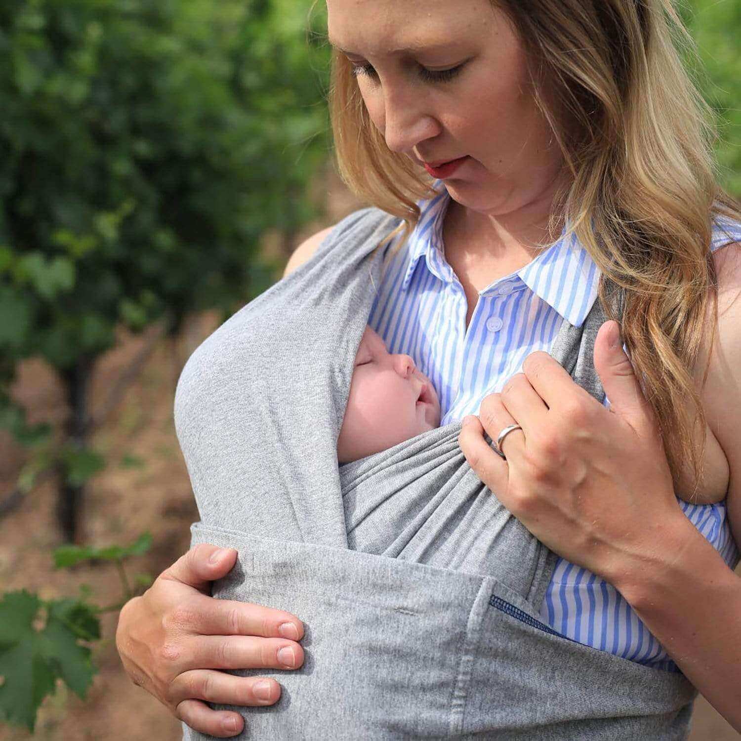 Baby K'tan Original Baby Carrier | Heather Grey | Milk & Baby
