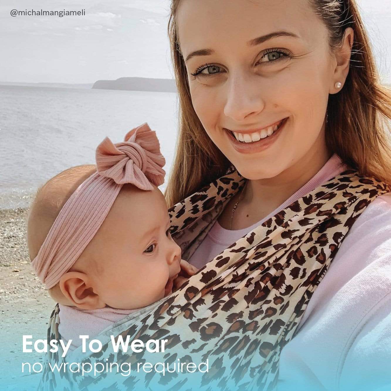 Baby K'tan Print Baby Carrier | Leopard Love | Milk & Baby